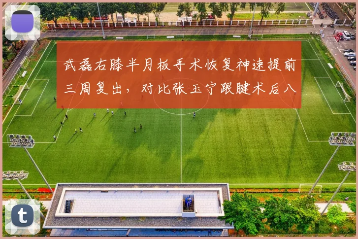 武磊右膝半月板手术恢复神速提前三周复出,对比张玉宁跟腱术后八个月仍难跑跳谁更冒险
